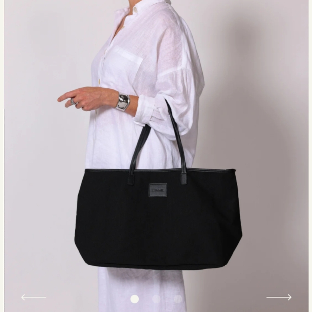 Cleobella canvas tote bag - black